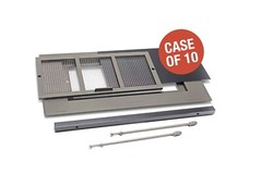 Ultra CSV™ Replacement Crawl Space Vent Case of 10- Foundation Vents (10)- Gray