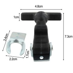 Sturdy Stainless Steel Rubber Hood Catch 4 7 Inch Flexible T Handle Hasp