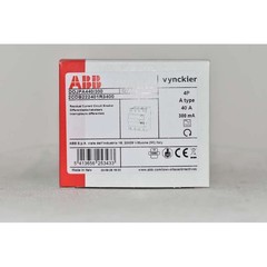 Pure Differential RCCB ABB DOJPA 440/300 4 Pole Type A 40 Amp 300 mA