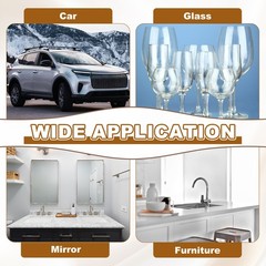 2 pieces suede car cloth 15×15 cm, white for interior cleaning