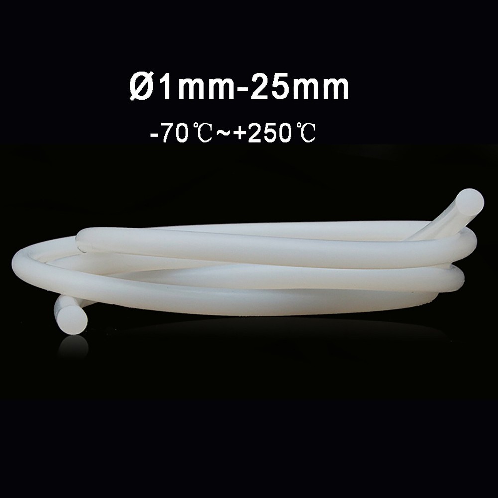 Solid Round Silicone Rubber Seal Strip Sealing Gasket HIGH TEMP Dia Ø1mm – 25mm