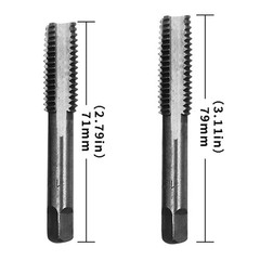 7pcs Male Thread Tap Set Metal Meters Drill Bit M3 M4 M5 M6 M8 M10 M12 Metric