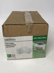 Lot Of 4, Amerimax M0504 Gutter Inside CORNERS K-Style Vinyl White, 5” New