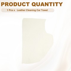 Suede car cloth 25×42 cm, car cleaning towel, white
