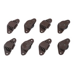 48PCS Cabinet Sliding Door Pulley Set for Wardrobe Smooth Sliding 57MM ABS