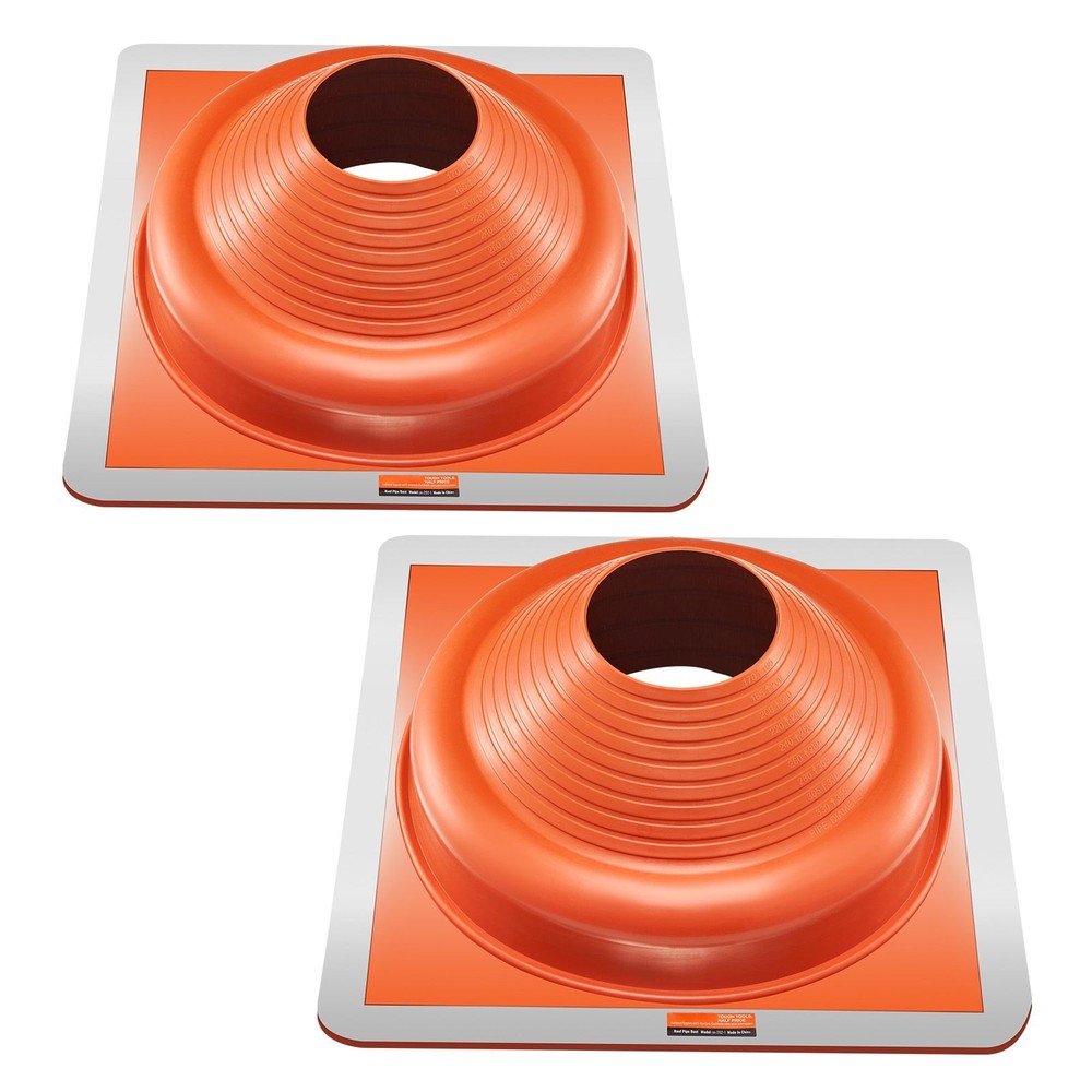 2Pcs High Temp Silicone Roof Flashing, 6.75-14in