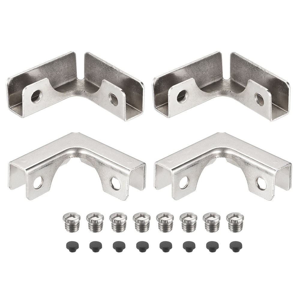 Glass Fixing Clip, 4pcs for 6-10mm L-shaped Glass Combination Fixing Bracket