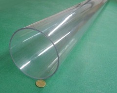 Kmac Polycarbonate Lexan Clear Tube / Tubing 5.25″ x 5.00″ (5 1/4″ x 5.0″)