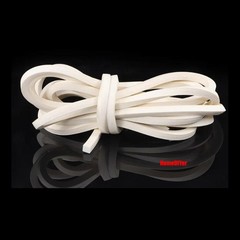 Square Silicone Rubber Sponge Seals Strips White Foam Sealing Strip Width 2-30mm