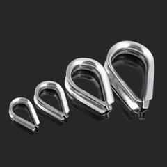 A2 Stainless Steel Eyelets Thimbles Wire Rope Cable Loop Clips Clamps M1.5 – M16