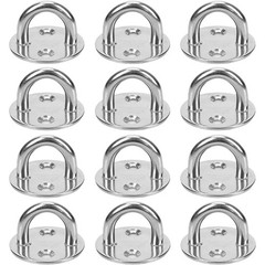 Stainless Steel Pad Eye Plate Staple Ring Hook D Ring U-Shaped Marine Boat Door