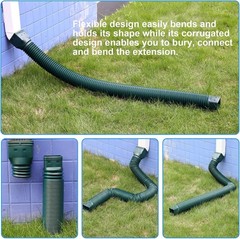 4 Pack Rain Gutter Downspout Extensions Flexible, Drain Downspout Extender