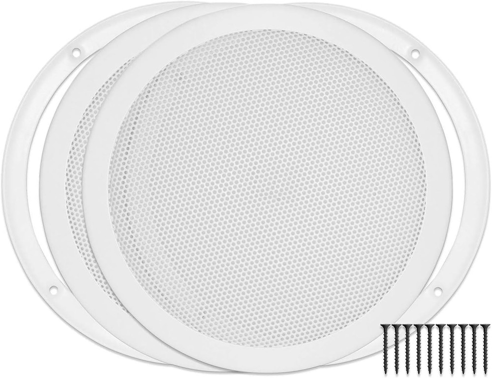 RH-4002-8-2-A White Surface Mount 8-3/8″ Speaker Covers, Pair