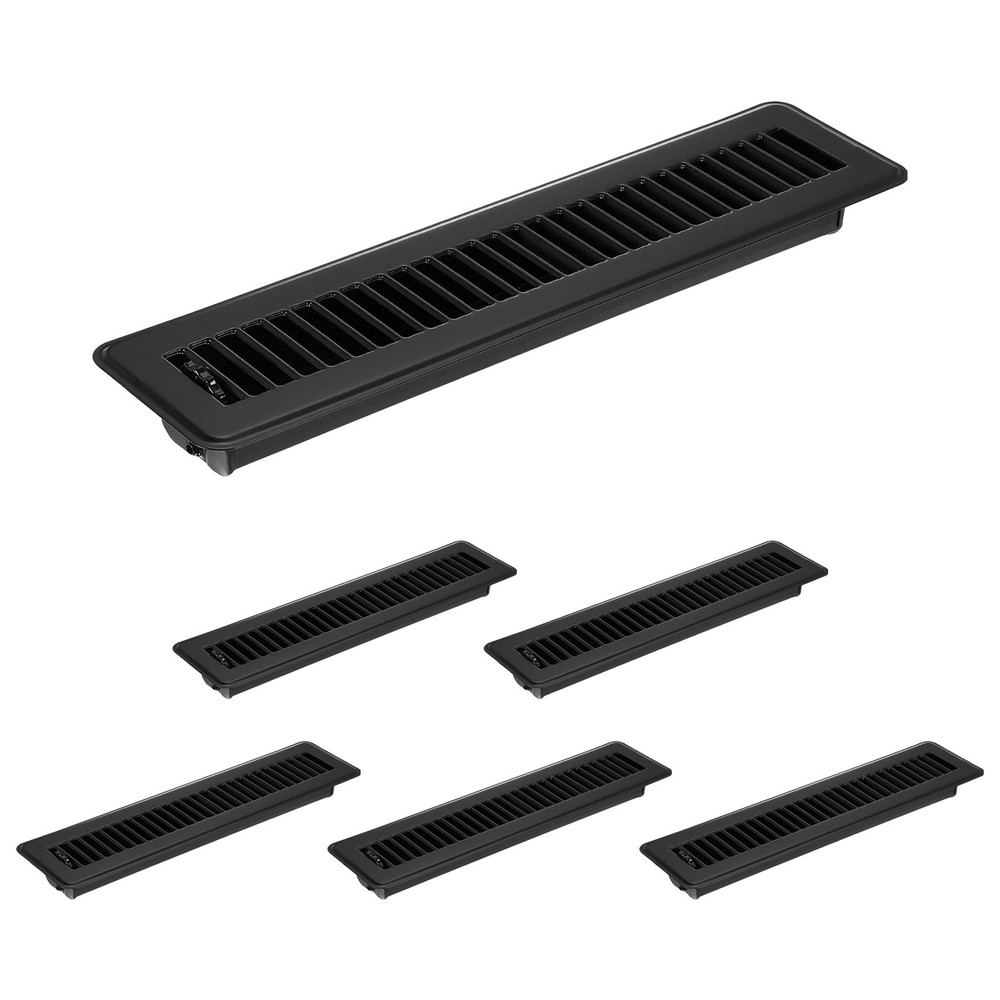 6 Pieces for 2×14 Inch Black Pot Cover, Walkable Floor Grill