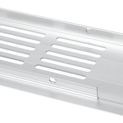 Air grilles, 4pcs 250x60mm – for aluminum return ventilation cover (silver)