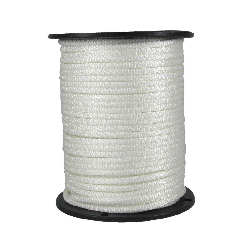 1/4 inch White Dacron Polyester Rope – 500 Foot Spool | Solid Braid – Industr…