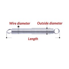0.7-1 mm Wire dia Expansion Spring Tension Extension Expanding Extending Springs