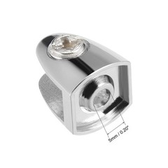 Glass Shelf Brackets Zinc Alloy Glass Clamp Clip for 6-9mm,Type-01, 10 Pcs