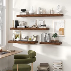 Heimlove 36 Inch Floating Shelves for Wall,Thicker and Deeper Wall Shelves Mo…
