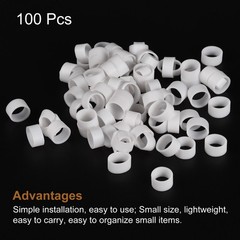 100 x Silicone Rubber Bands Rings Non-slip 10mm Dia 0.7mm Thick 5mm Width
