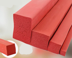 Red Silicone Rubber Sponge Square Strip Closed Cell Foam Backer Rod Seal 3 -50mm