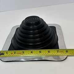 Oatey 14052 Retro Master 0.25″-5.75″ Pipe Diameter Roof Flashing 8″ x 8″ Base,