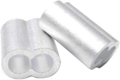 10pcs 5/16 Aluminum Cable Crimps Sleeves Cable Ferrule Clip Fittings for Cri