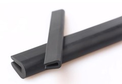Rubber U-Shaped Sealing Strip Flat/Rounded Corner Edging Trim Seal Width 3-20mm