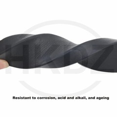 Black EPDM Rubber Foam Sealing Strip Flat Bar For Cabinet Door Seal 10mm- 40mm