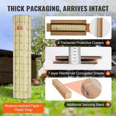 Vevor 36x50ft Galvanized Wire Mesh 2x3in Chicken Fence 16G Vinyl Coated