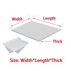 500mmx500mm White Silicone Sealing Pad Sheet 1mm-6mm Thick Silicone Rubber Plate