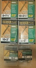 DECK PLUS Wood Fence GREEN “NAILS” Different SIZES to choose from