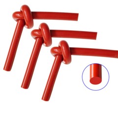 Red Solid Silicone Rubber Sealing Strip Round O-Ring Cord Seal Diameter 3mm-20mm