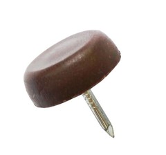 25PK 0.63″ Furniture Chair Table Leg Feet Protector Pad Glide Nail Plastic Glide