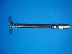 316 Stainless Steel Swageless Tensioner for Cable Railing w/Deck Toggle – 1/8″