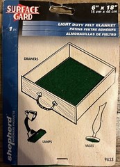 Shepherd 9433 Light Duty Felt Gard Felt Blanket 6 inch by 18 inch Green
