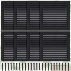 8 Pcs Aluminum Attic Vents 6″ X 6″ Metal Gable Wall Mesh Shed Vent with Screen S