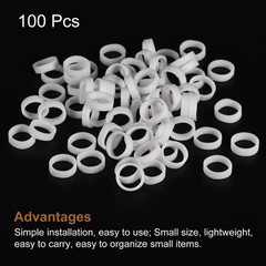 100pcs Silicone Rubber Bands Rings Non-slip 10mm Dia 1mm Thick 3mm Width