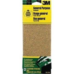 3M 9017NA-CC 3-2/3″ x 9″ Coarse General Purpose Sanding Sheets (6pk)