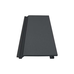 106 In. X 6.1 In. X 0.83 In. Outdoor WPC Vinyl Wall Siding Panel in Black Color