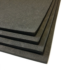 Zotefoams Plastazote LD33 Closed Cell PE Foam Sheet 1m x 1m Black 10mm Thickness