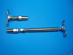 316 Stainless Steel Swageless Tensioner Set for Cable Railing w/Deck Toggle 1/8″
