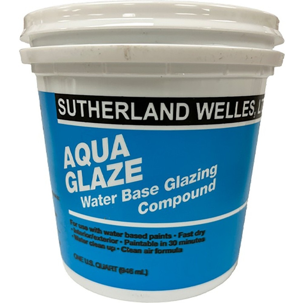 Aqua-Glaze AQG032 qt Fast Dry Water Based Glazing Compound-1PK