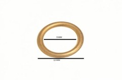 Curtain Blind Upholstery Rings Hollow Brass 12mm 0d 10mm Id Pack Of 30