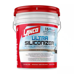 Ultra Siliconizer 5 Gal. 100% Acrylic Elastomeric White Reflective Roof Sealer
