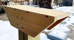 16 inch 4 x 4 post brackets