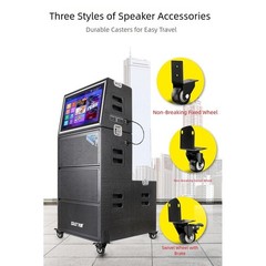 Heavy Duty Wheels Caster Wheels Flexible Installation Options For Luggage