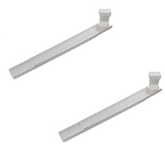 Thermwell GWS3W White Adjustable Flip Up Extendable Downspout Extender – 2 Pack
