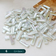 200G Bulk Shiny Glass Mosaic Tiles Patch Craft DIY Material Mixed Home Decor Art
