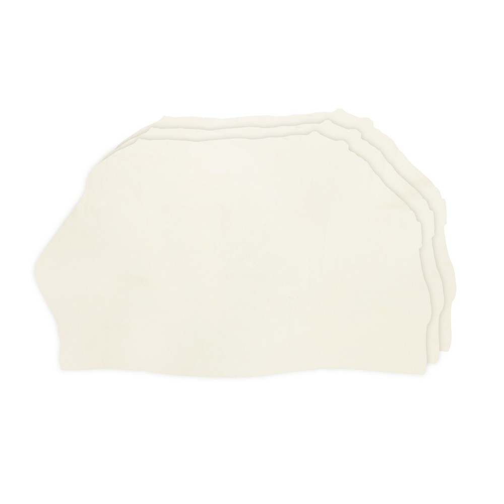 3 pcs suede car cloth 40×45 cm for interior cleaning, white